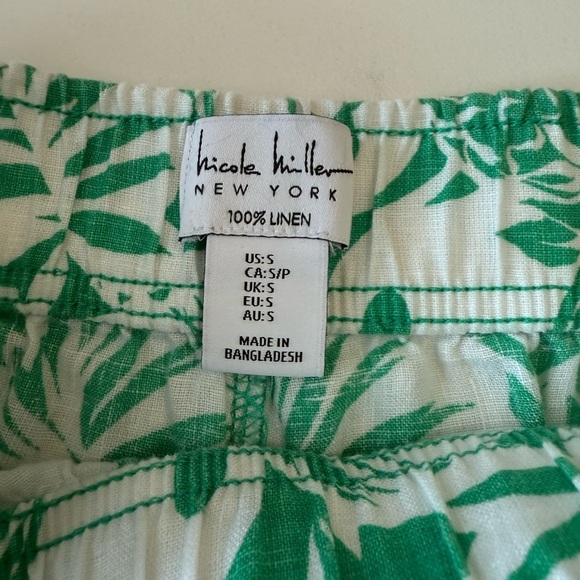 Nicole Miller linen Wide Leg Pants - Picture 3 of 6